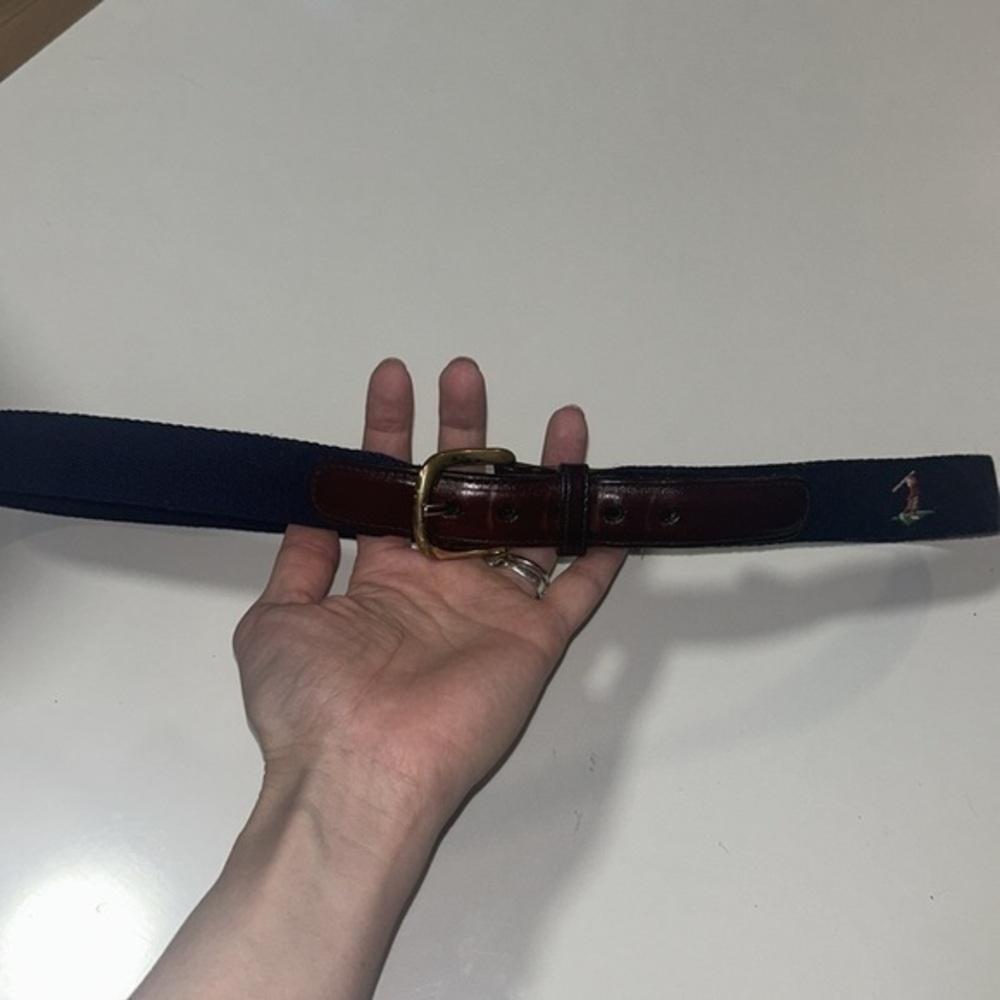 Canterbury golf leather and fabric‎ belt